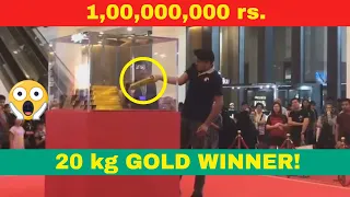 OMG! 20 kg Gold Bar Challenge🤑 || Winner || Dubai Airport🔥🔥