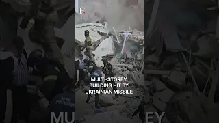 Watch: Russian Apartment Hit By Ukrainian Missile Collapses | Subscribe to Firstpost