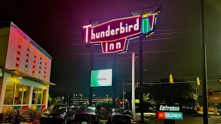 LIVE Road Trip From NYC to Savannah, Georgia to Stay at Thunderbird Inn Retro Motel & Room Tour