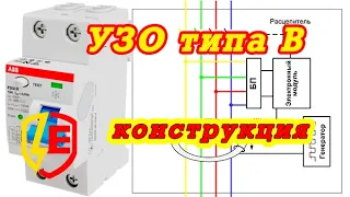 УЗО типа B - конструкция и принцип действия.