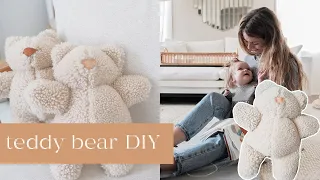 How To Sew A Teddy Bear | Pattern + Tutorial for Beginners