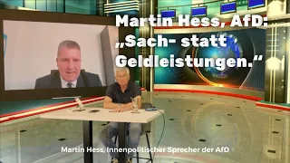 Martin Hess, AfD: „Wir brauchen 180 Wende in der Migrationspolitik“.