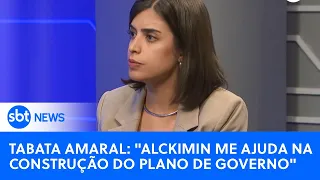 "Alckimin me ajuda na construção do plano de governo", diz Tabata Amaral