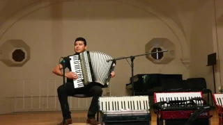 Johannes Brahms - Hungarian Dance No. 5 on Accordion