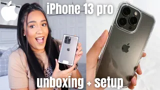 iPhone 13 Pro Unboxing + Setup | cinematic video, camera test, deactivating old iPhone, iPhone setup