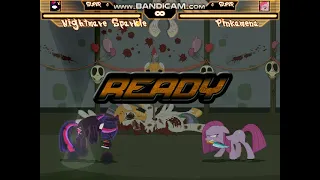 MUGEN Warzone: Nightmare Twilight Sparkle VS Pinkamena Diane Pie