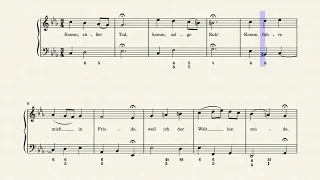 Chorale: Komm, süßer Tod, BWV 478 and original setting