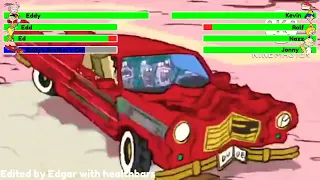 Ed Edd n Eddy big picture show (2009) Car Chase with healthbars