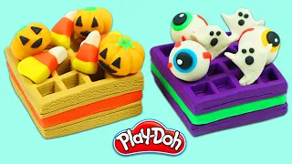 How to Make Cute Play Doh Halloween Waffles | Fun & Easy DIY Play Dough Desserts!