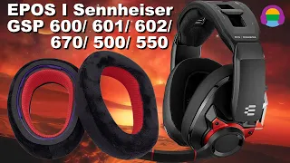 Cooling Gel Ear Pads Cushions for Sennheiser I EPOS GSP 670/ 600/ 550/ 500 Gaming Headset