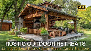Transform Your Outdoor Living Space: Top 14 Rustic Outdoor Retreat Ideas and Nature-Inspired Designs