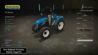 New Holland T4 Series | Mod | Customization | Farming Simulator 22