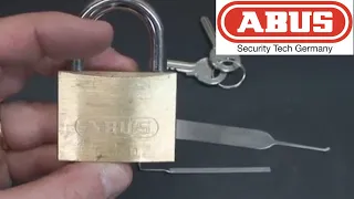 (31) Abus Model 60/50 Padlock Picked (How to Get FASTER False Sets)