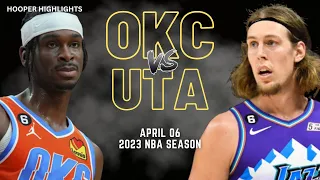 Oklahoma City Thunder vs Utah Jazz Full Game Highlights | Apr 6 | 2023 NBA Season