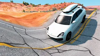 Cars vs Massive Potholes | BeamNG.drive