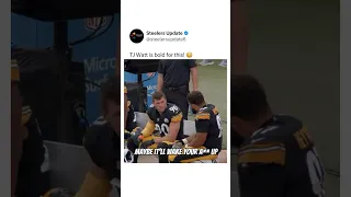 TJ Watt is bold for this! 😳 #steelers #nfl