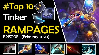 Dota 2 Top 10 Best Tinker  Rampages Episode 1 (February 2020)