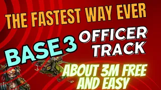 TRACK OFFICER BASE 3 VERY FAST FREE EASY  FARM WAR COMMANDER SKIRMISH  NO REPAIR 3MINUTES FOR EACH