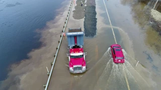 Inondation route 155 Kilomètre 97 La Tuque