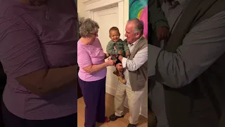 Meeting his Great Grandparents for the 1st time (Emotional 🥺)