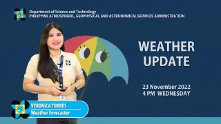 Public Weather Forecast issued at 4:00 PM | November 23, 2022