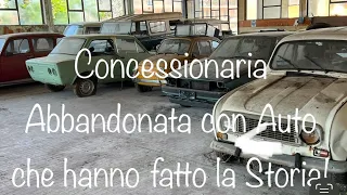 Concessionaria Auto Abbandonata Ci sono ancora dentro Macchine che hanno fatto la Storia !