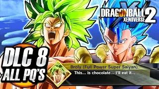 ALL DLC PACK 8 PARALLEL QUESTS - Dragon Ball Xenoverse 2 DBS Broly Movie Dialogue Story Gameplay