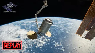 REPLAY: Cygnus NG-15 "S.S. Katherine Johnson" departs the ISS (29 Jun 2021)