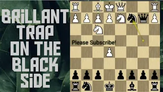 BRILLIANT ATTACKING IDEA FOR BLACK | Englund Gambit Trap CHESS | SKYEchess