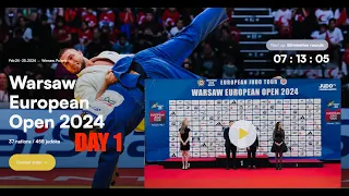 Day 1 Final Block  [ Warsaw Judo European Open 2024 ]