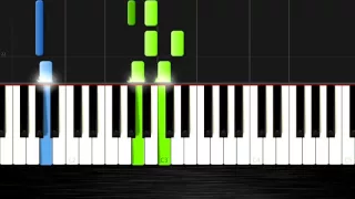 Tetris Theme   EASY Piano Cover Tutorial by PlutaX   Synthesia