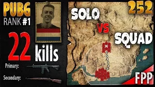 PUBG Rank 1 - ibiza 22 kills [EU] Solo vs Squad FPP - PLAYERUNKNOWN'S BATTLEGROUNDS #252