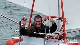 Man tests tiny boat he plans to sail across the Atlantic Ocean