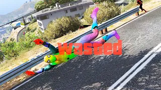 GTA 5 Spiderman Epic Wasted Jumps Fails Ep.179 (Fails Moments)