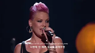 [한글 자막] P!nk & Nate Ruess - Just Give Me A Reason (Live)