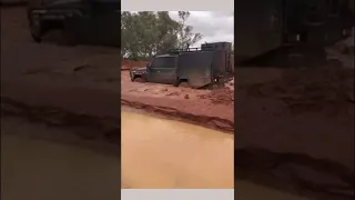 Trying to get home after groceries trip #stationlifeaustralia #4wd #rain #bogged #creekcrossing