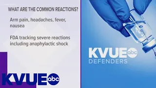 What are the most common reactions to the COVID-19 vaccine? | KVUE