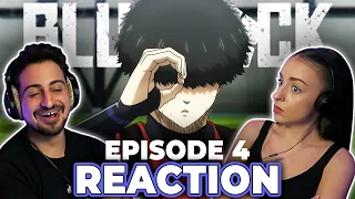 SOCCER PLAYER REACTS TO BLUE LOCK! | Episode 4 REACTION!