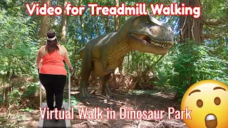 Virtual Walking Video For Treadmill 👉The Dinosaur Forest Knuthenborg Safaripark