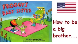 Froggy's baby sister. English book for kids. Английская детская книжка.