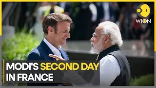 Indian PM Modi attends working dinner with French President Macron | World News | WION