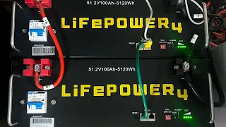 Testing Lifepower 4 LiFePO4 battery with EG4 3000 watt off grid inverter & programing.