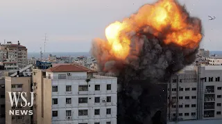 Watch: Gaza National Bank Explodes After Israeli Strike | WSJ News