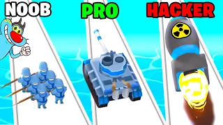 NOOB vs PRO vs HACKER | In Army Commander | With Oggy And Jack | Rock Indian Gamer |