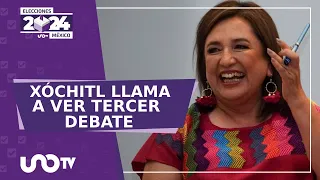 "Tercer debate presidencial va a estar buenísimo": Xóchitl Gálvez