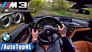 BMW M3 F80 Competition M PERFORMANCE EXHAUST LOUD! POV by AutoTopNL