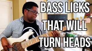 3 GOSPEL Bass LICKS That Will TURN HEADS