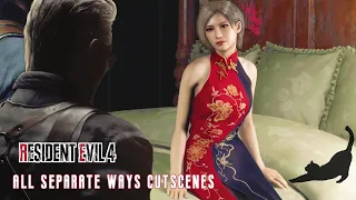 Resident Evil 4 Remake All blonde Ada Wong Dress Cutscenes /Luis vest outfit /Leon Romantic outfit