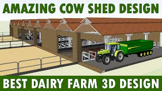 MODERN COW SHED DESIGN | Beautiful Cow Farm | Amazing Dairy Farm Design