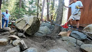 Wyeth-Scott More Power Puller - moving a boulder...easily